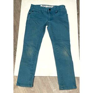 Shaun White jeans youth kids 8 23 x 23 super skinny blue green work play